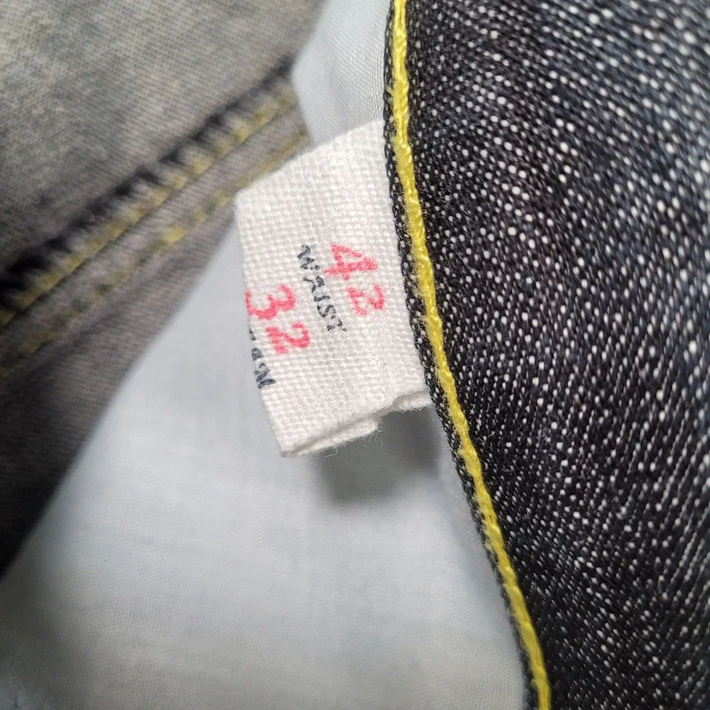 Brooklyn Basement Mens 42x32 Baggy Jeans Dark Contrast Stitch Y2K‎ Streetwear